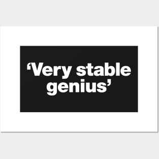 Very stable genius Posters and Art